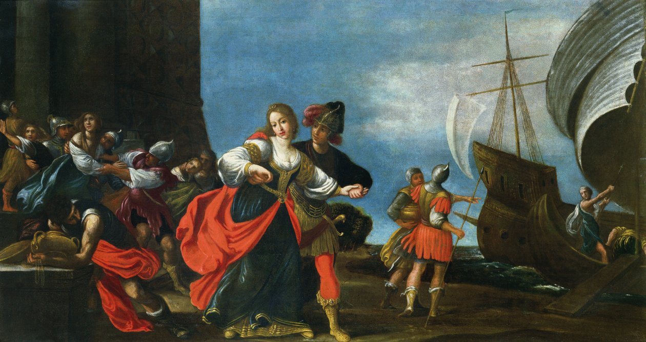 Trójai Heléna elrablása alkotó: Cesare Dandini