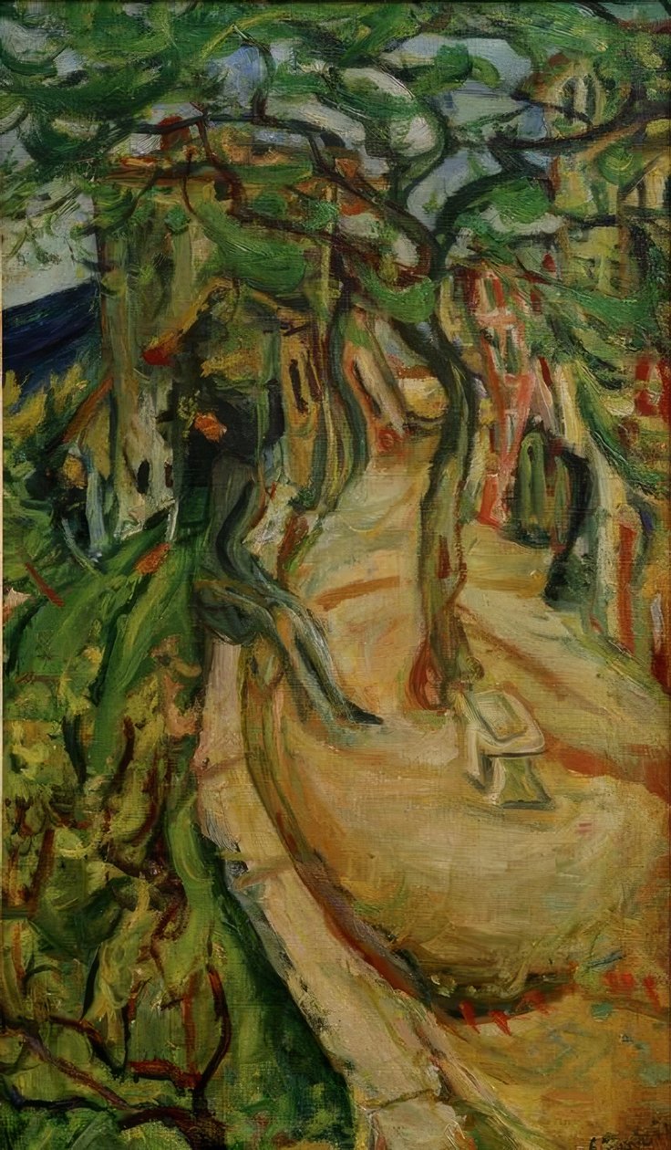 Ch. Soutine, Die Terrasse Vence-ben alkotó: Chaim Soutine