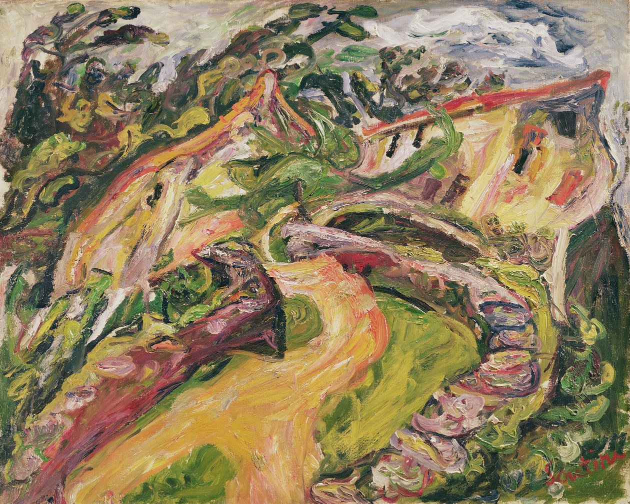 Táj, 1919 alkotó: Chaim Soutine