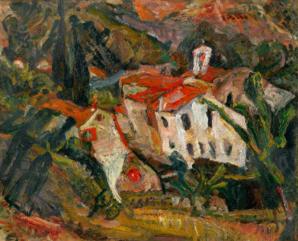 Táj Céretben alkotó: Chaim Soutine