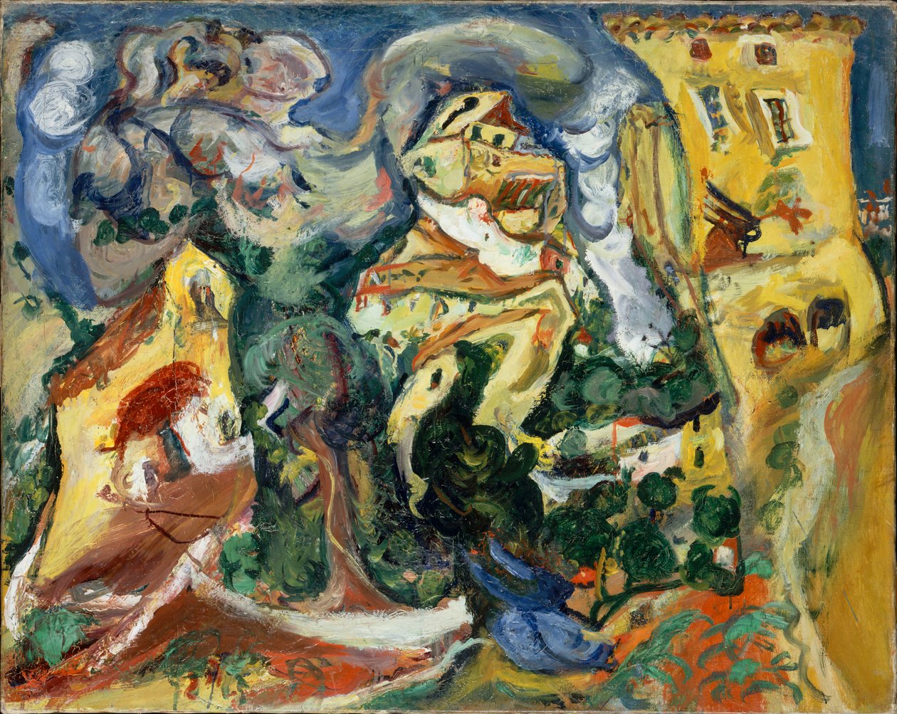 A falu, 1923 körül. alkotó: Chaim Soutine