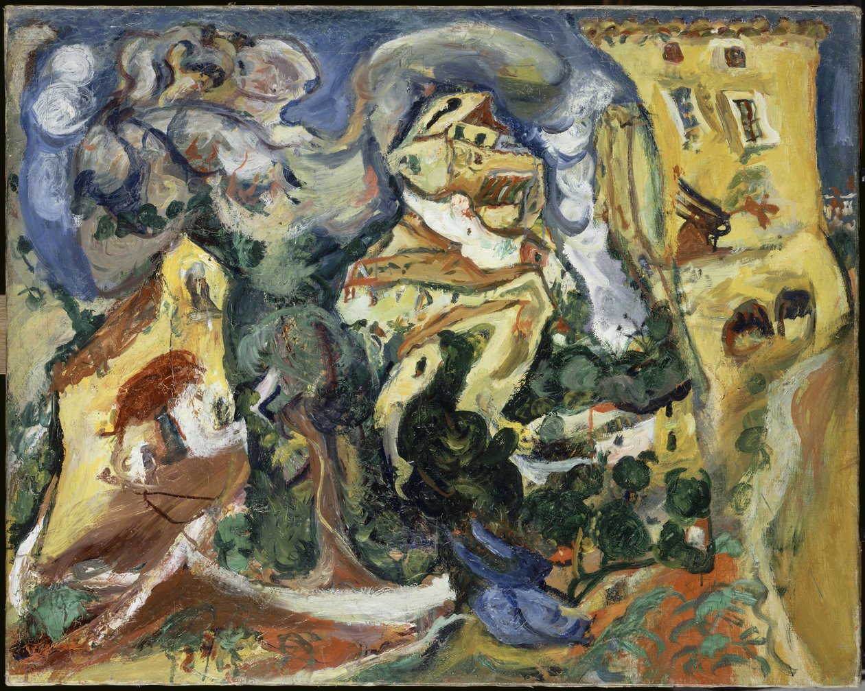 A falu, 1923 körül alkotó: Chaim Soutine