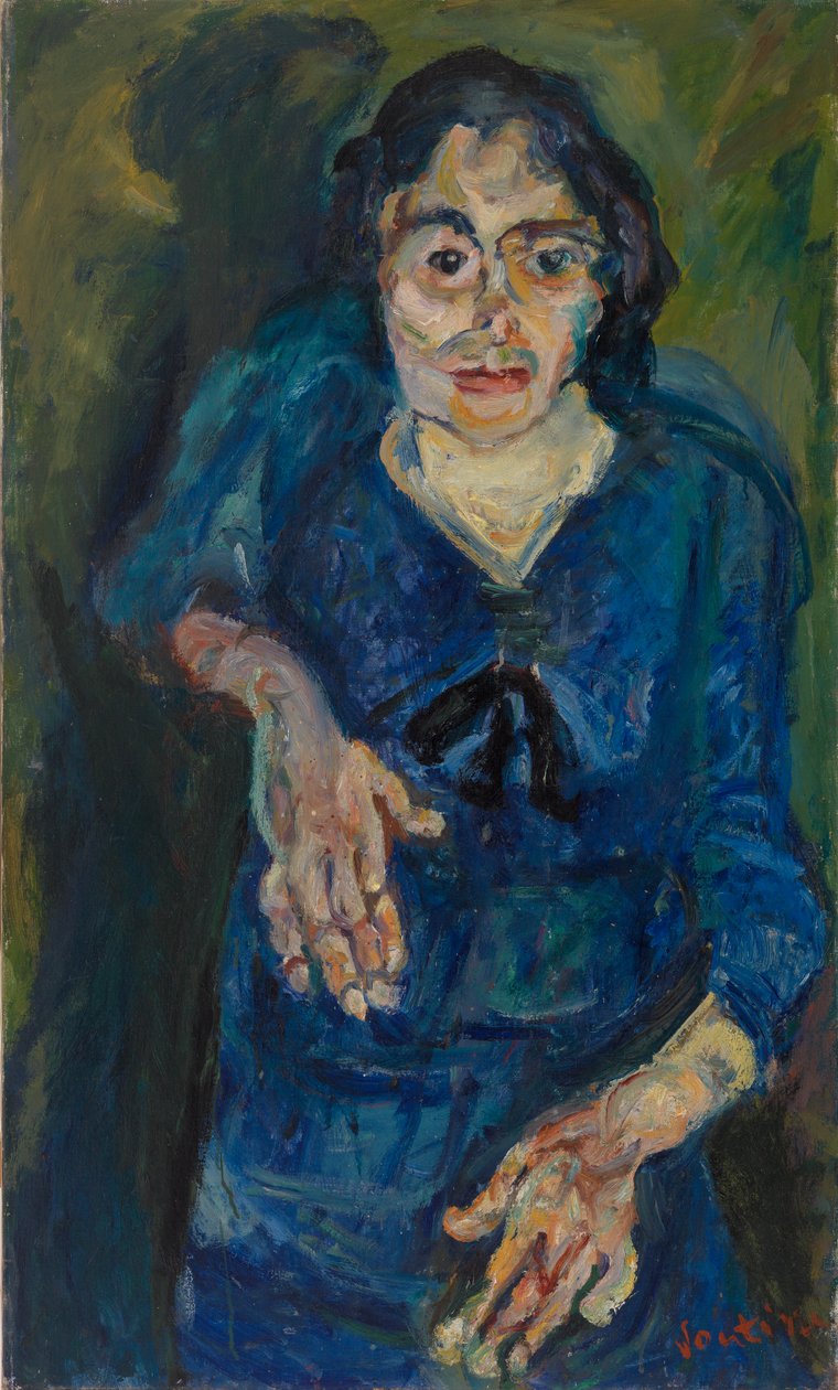 Nő kékben alkotó: Chaim Soutine