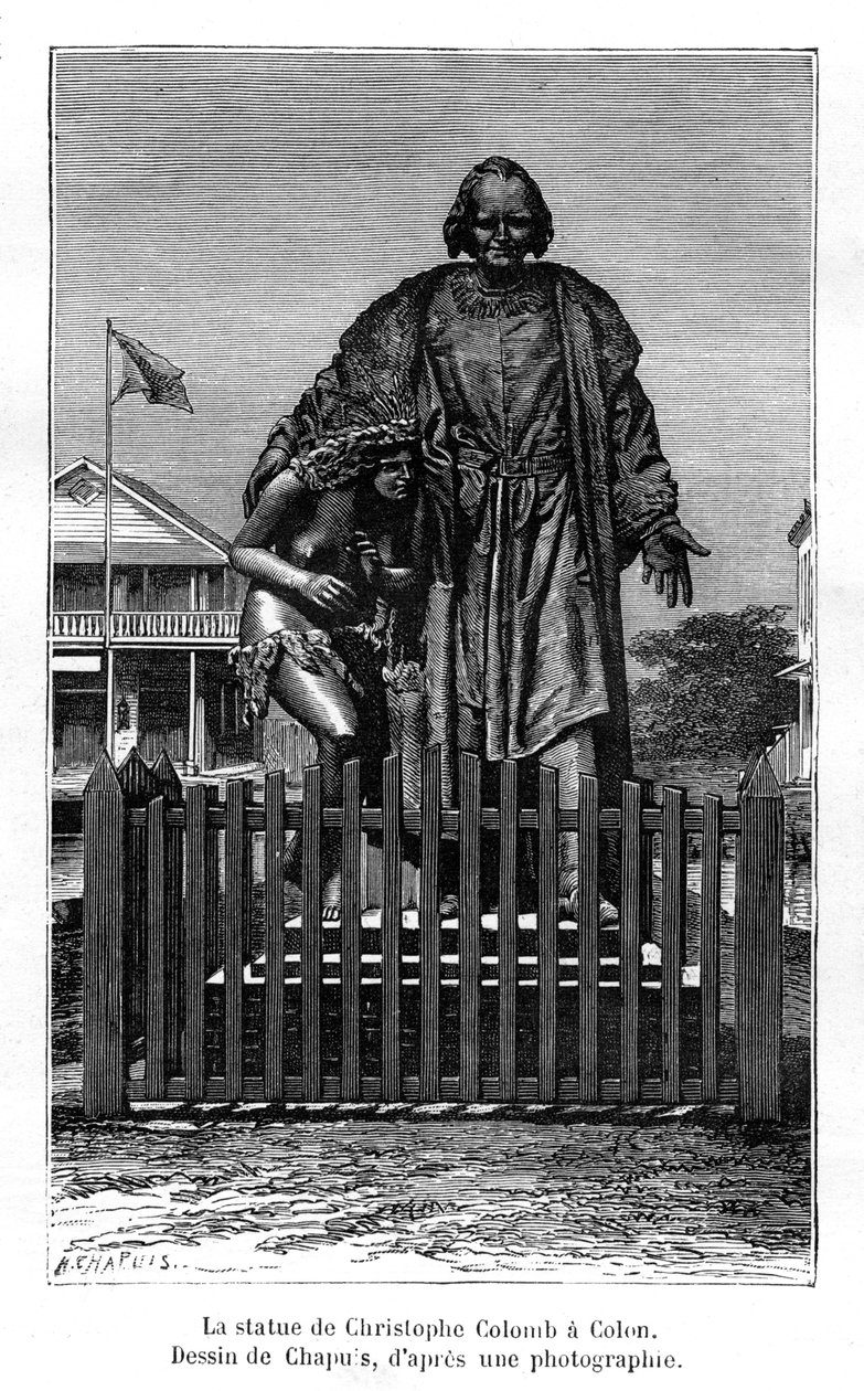 Kolumbusz Kristóf szobor, Colón, Panama, 19. század alkotó: Chapuis