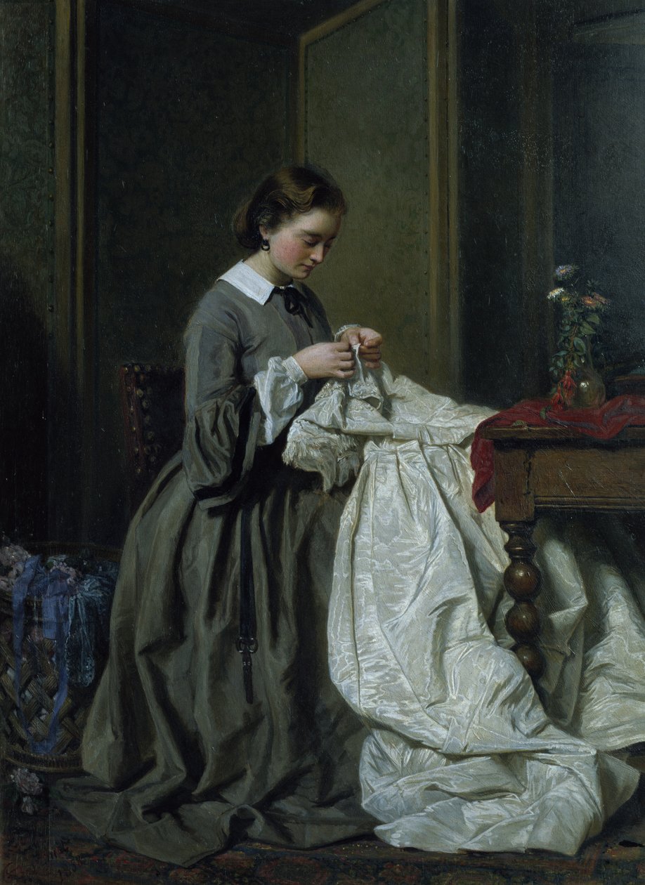 A varrónő alkotó: Charles Baugniet