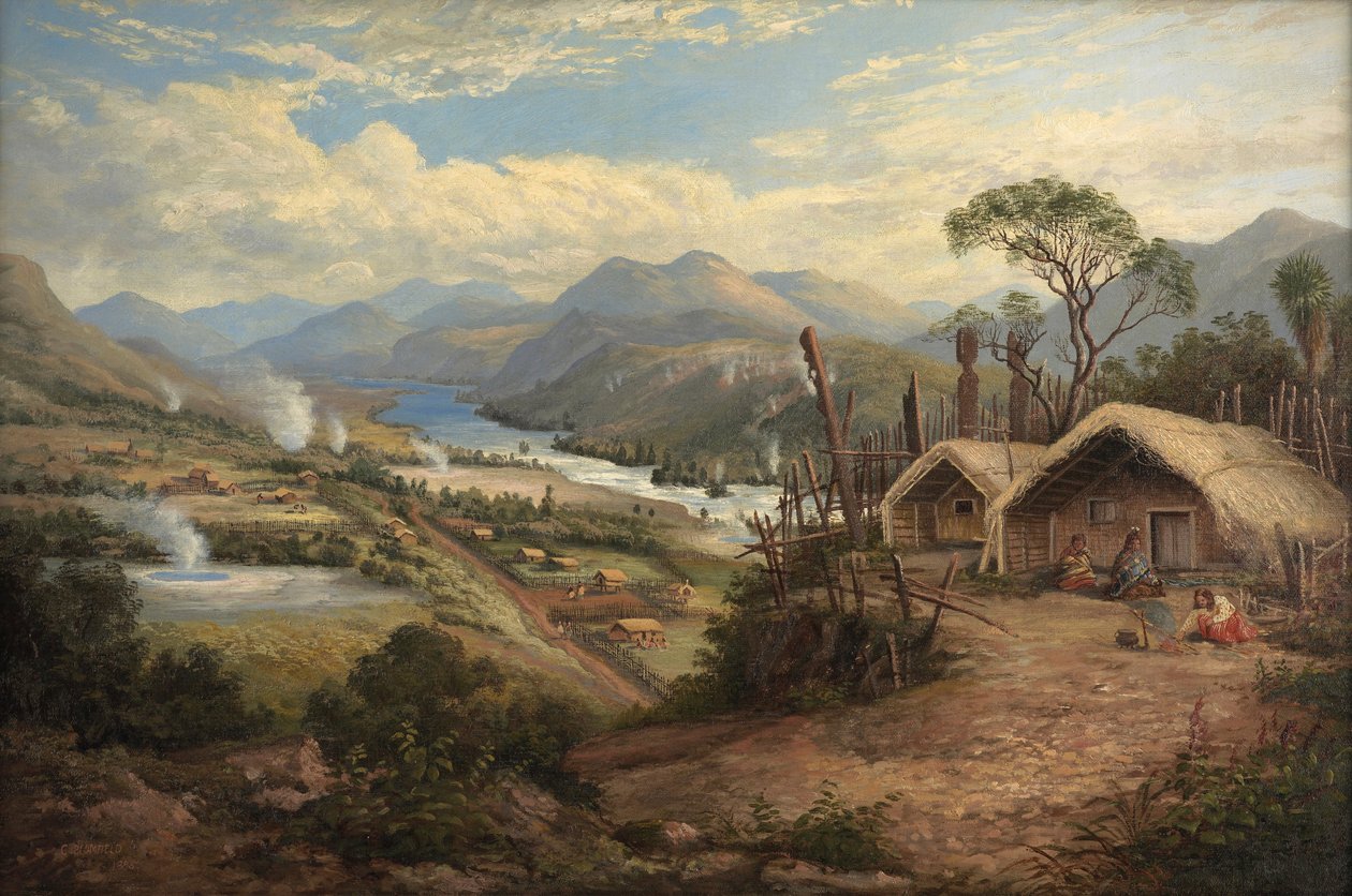 Orakei Korako a Waikatón alkotó: Charles Blomfield