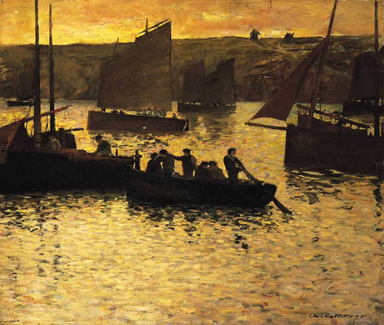 A kikötőben, 1895 alkotó: Charles Cottet