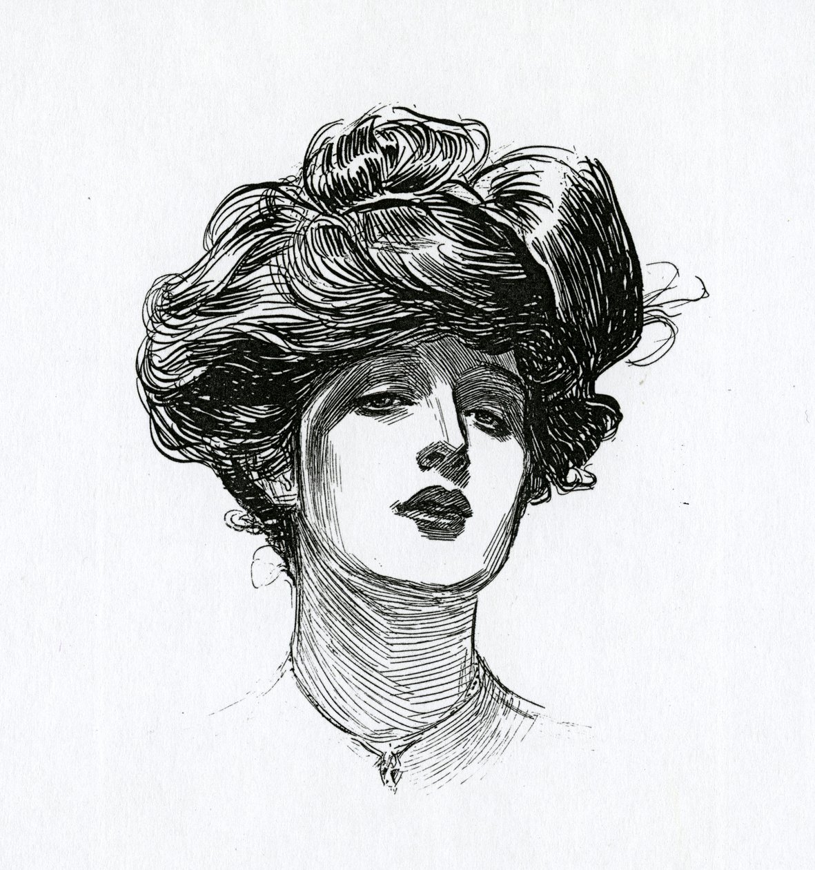 Egy Gibson lány, 1902 körül alkotó: Charles Dana Gibson