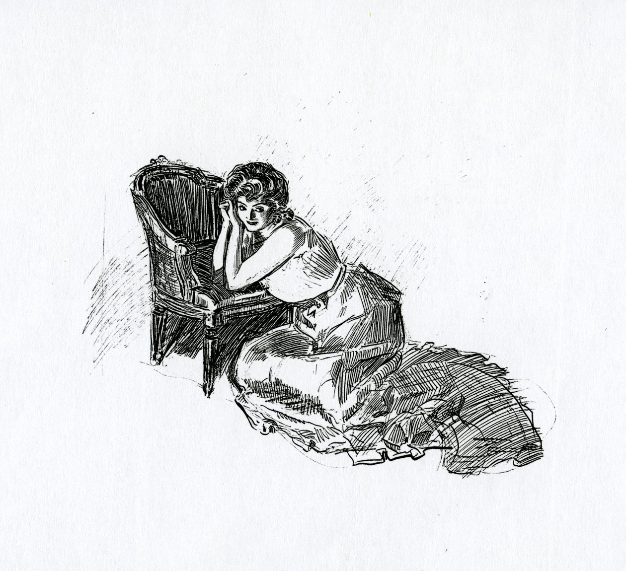 Egy Gibson lány, 1902 körül alkotó: Charles Dana Gibson