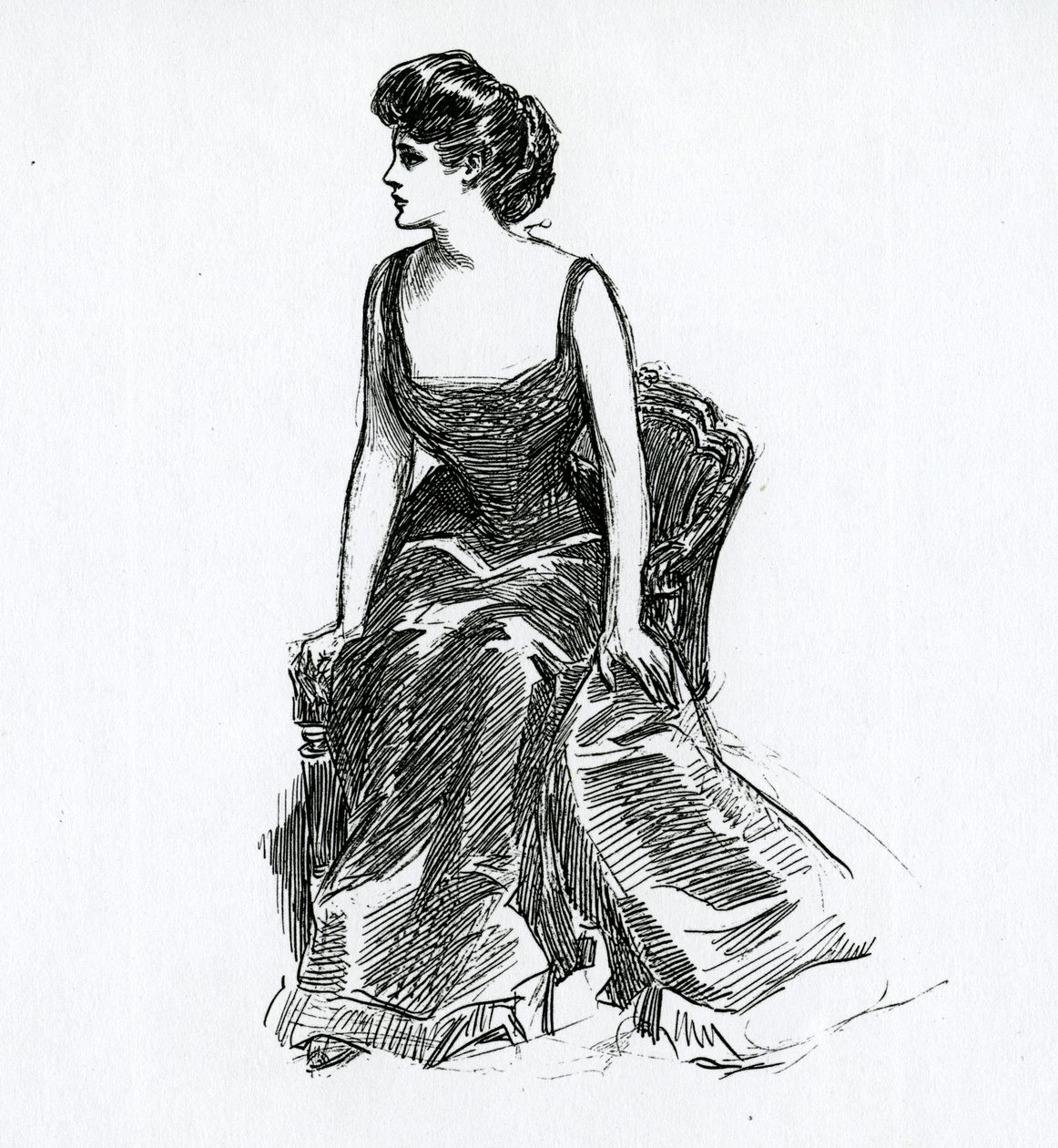 Egy Gibson-lány, 1902 körül alkotó: Charles Dana Gibson