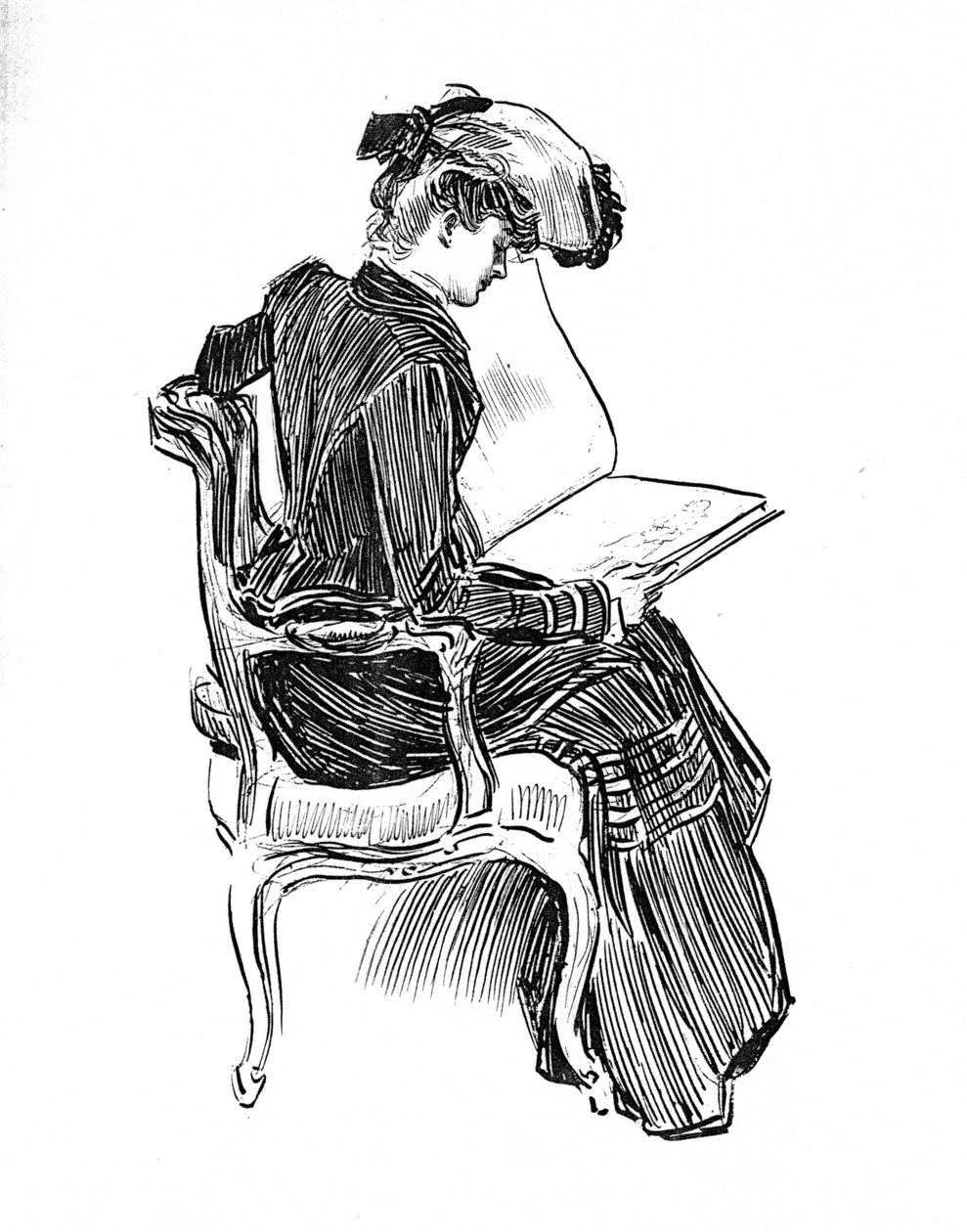 Egy Gibson lány, 1902 körül alkotó: Charles Dana Gibson