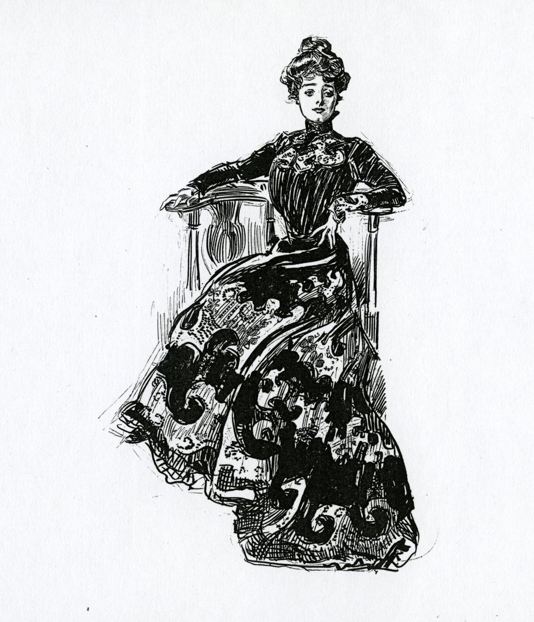 Egy Gibson-lány, 1902 körül alkotó: Charles Dana Gibson