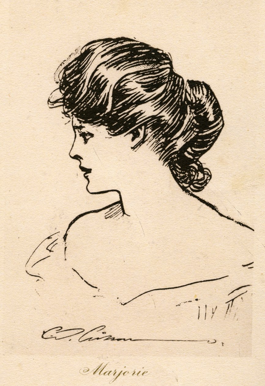 Marjorie, egy Gibson-lány, 1900 körül alkotó: Charles Dana Gibson