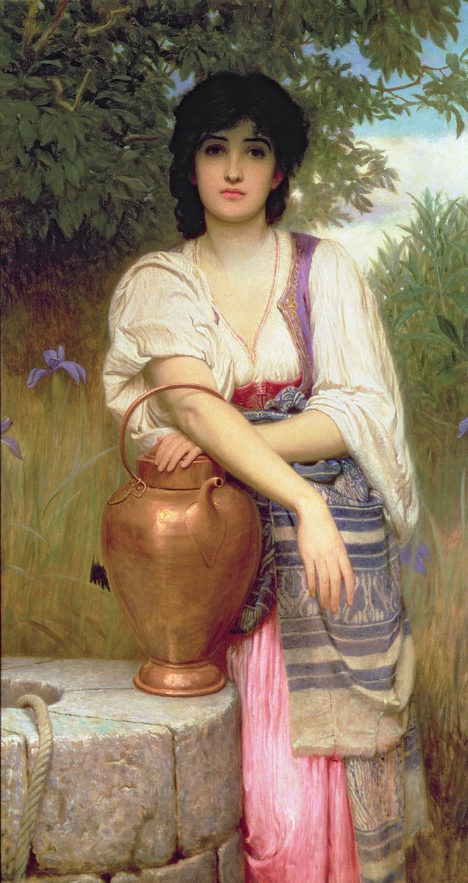 A kútnál alkotó: Charles Edward Perugini