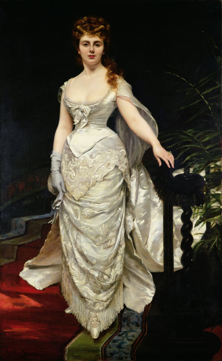 Mademoiselle X portréja, 1873 alkotó: Charles Emile Auguste Carolus Duran