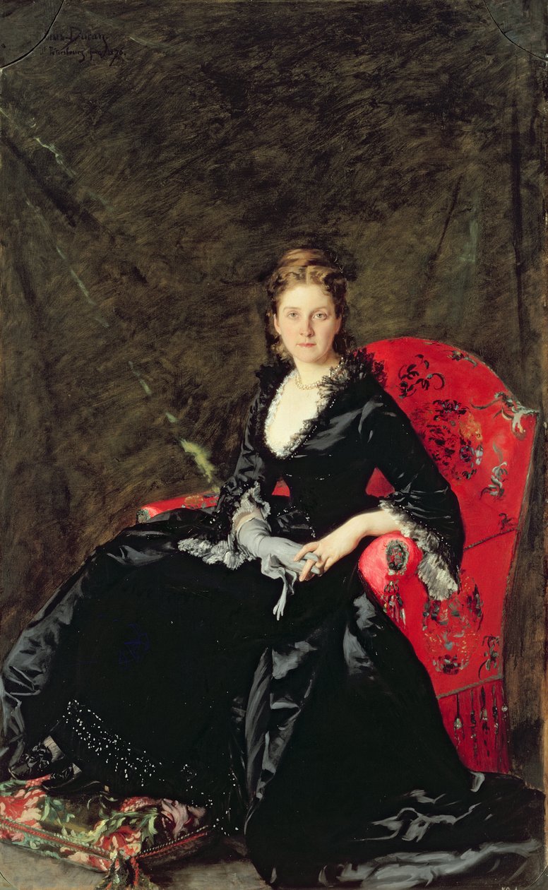 N.M. asszony portréja Polovtsova, 1876 alkotó: Charles Emile Auguste Carolus Duran