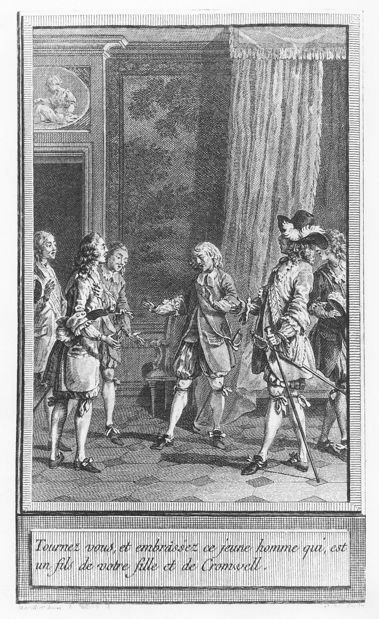 Illusztráció Prévost abbé "The Life and Adventures of Mr. Cleveland, Natural Son of Oliver Cromwell" című művéből. alkotó: Charles Emmanuel Patas