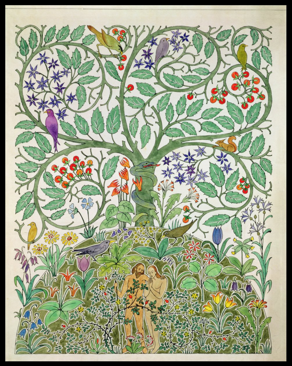 "Ádám és Éva" dizájn alkotó: Charles Francis Annesley Voysey