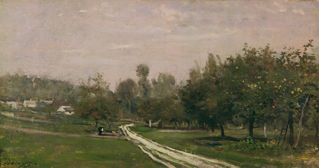 Butry, Valmondois közelében, olaj, vászon alkotó: Charles Francois Daubigny