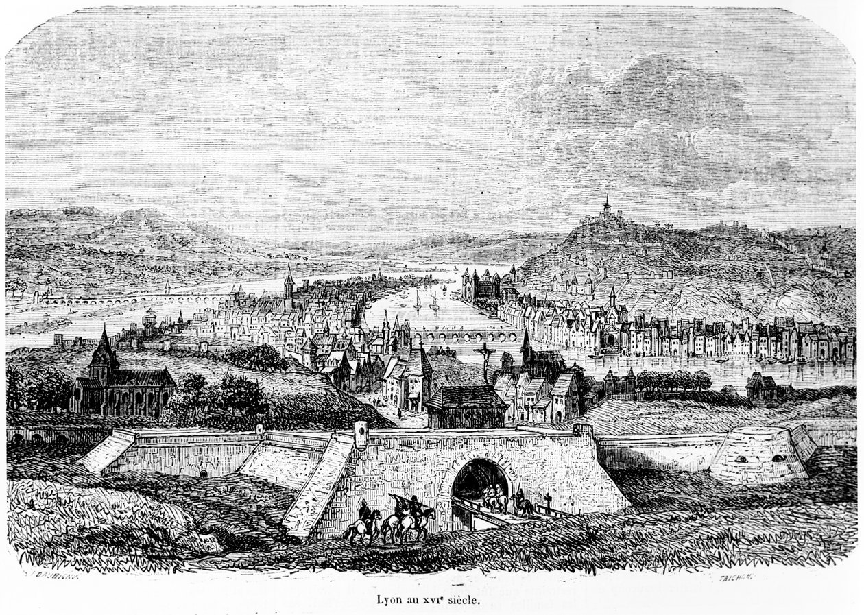 Lyon a 16. században, 1856 alkotó: Charles Francois Daubigny