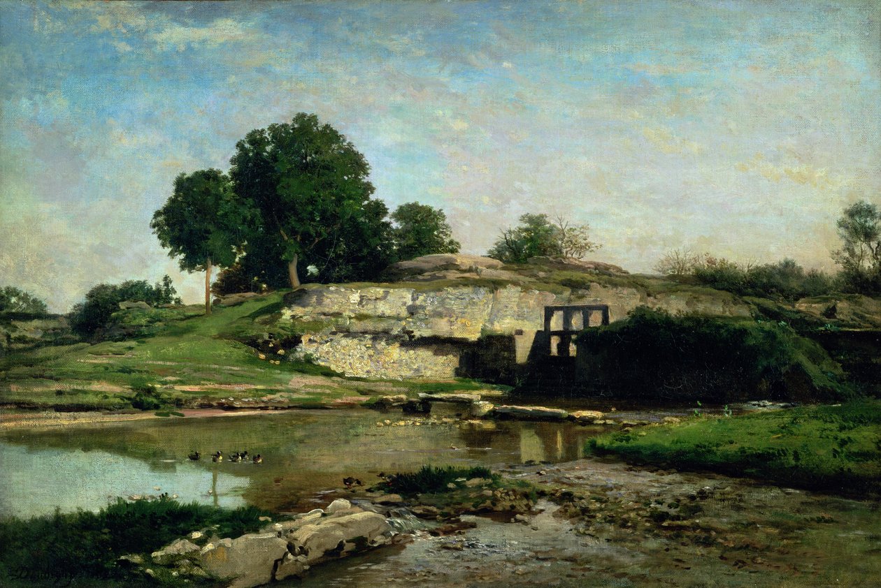 Az Optevozi zár, 1859 alkotó: Charles Francois Daubigny