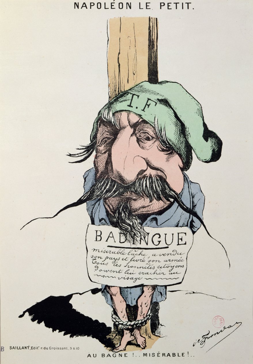 „Napoleon le Petit”, Louis-Napoleon Bonaparte (1808-73) karikatúrája, 1870 alkotó: Charles Frondat