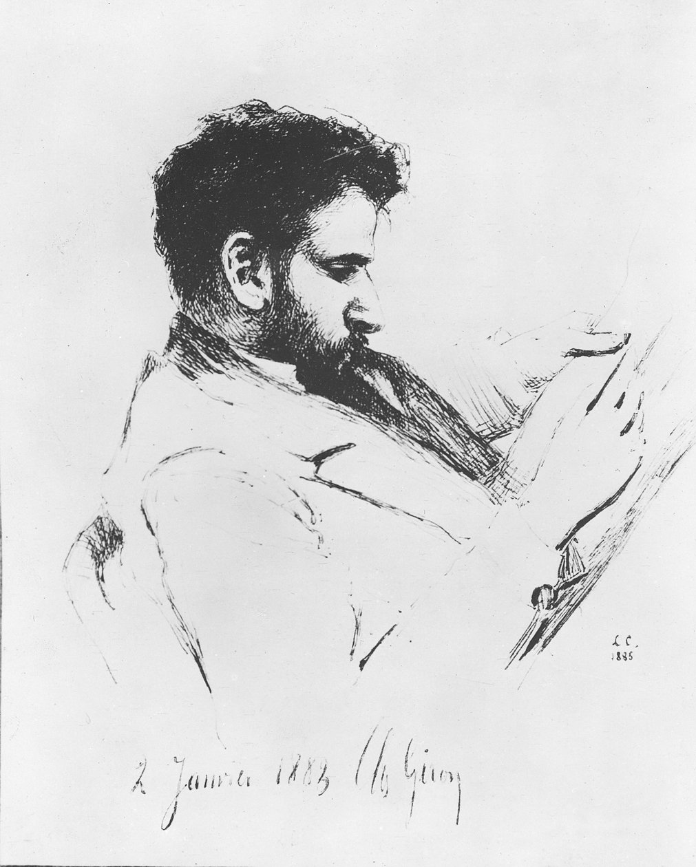 Savorgnan de Brazza, 1883 alkotó: Charles Giron
