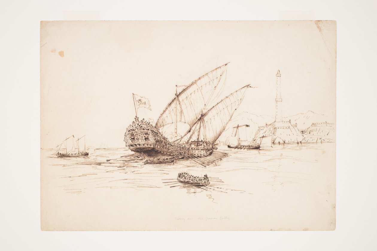 A genovai gálya kivágása alkotó: Charles Heaphy