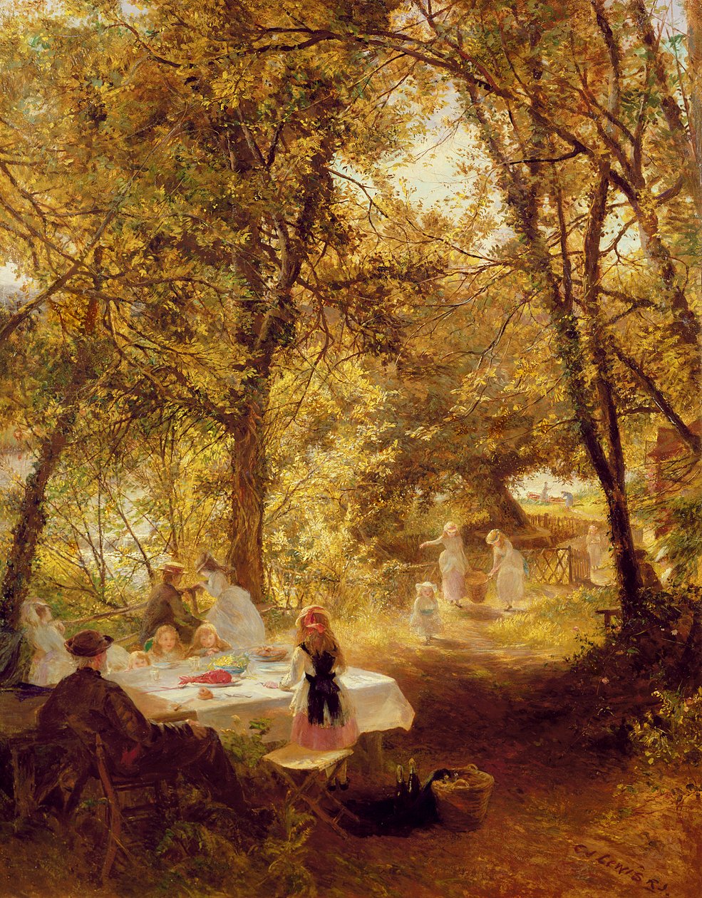 Piknikünk - Új zár, Berks. alkotó: Charles James Lewis