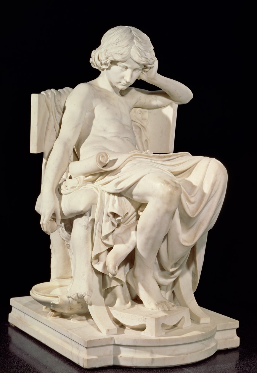Az ifjú Arisztotelész, 1870 (márvány) alkotó: Charles Jean Marie Degeorge