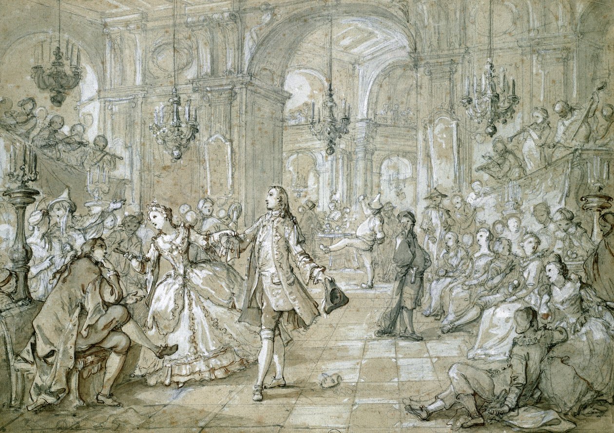 Álarcosbál alkotó: Charles Joseph Natoire