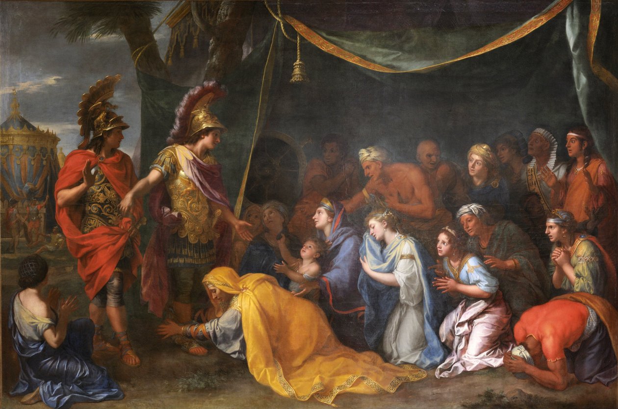 Perzsia királynői Sándor lábánál, Dárius sátraként is ismert alkotó: Charles Le Brun