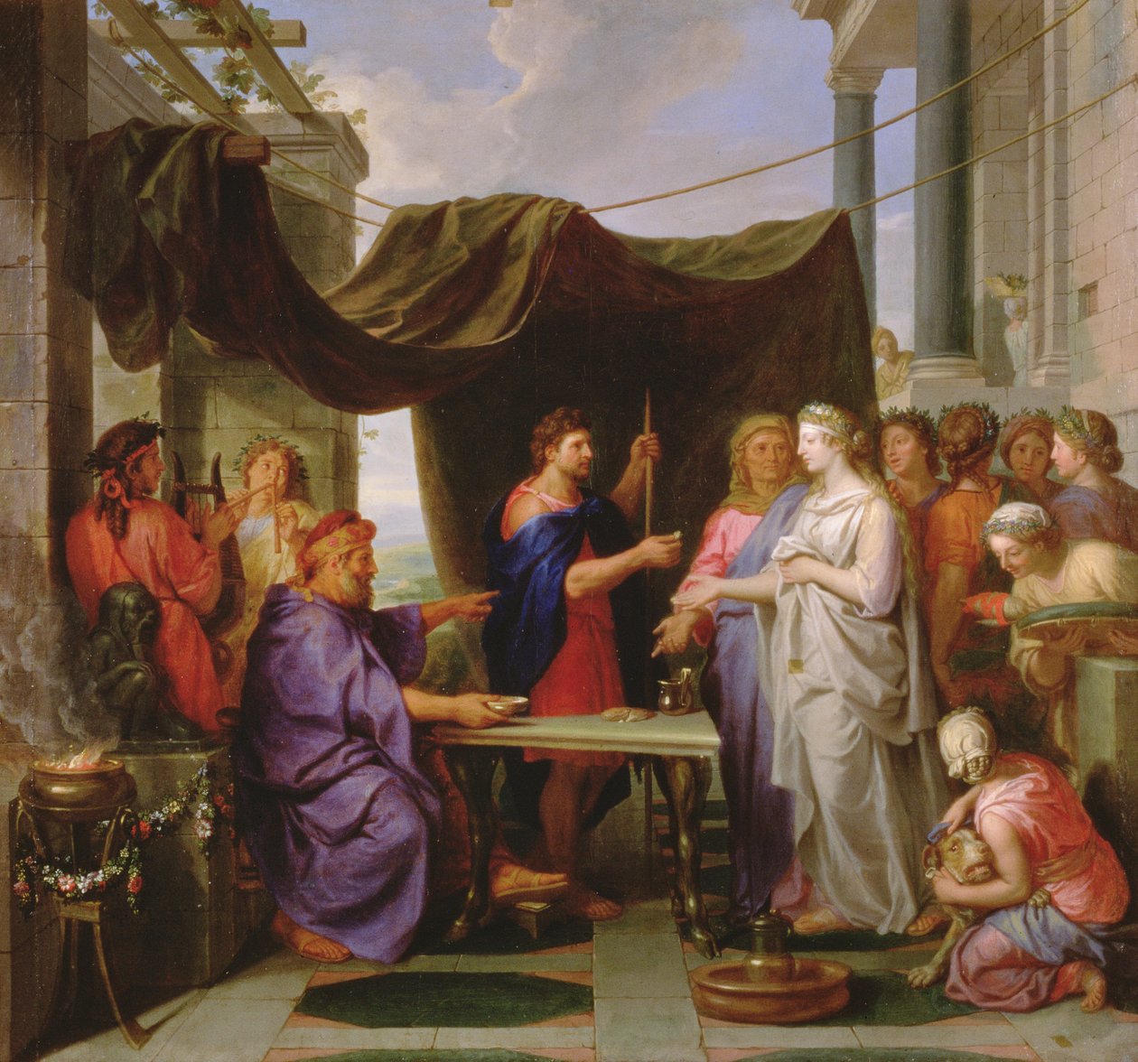 Mózes és Cippóra esküvője (78385-ös pár) alkotó: Charles Le Brun