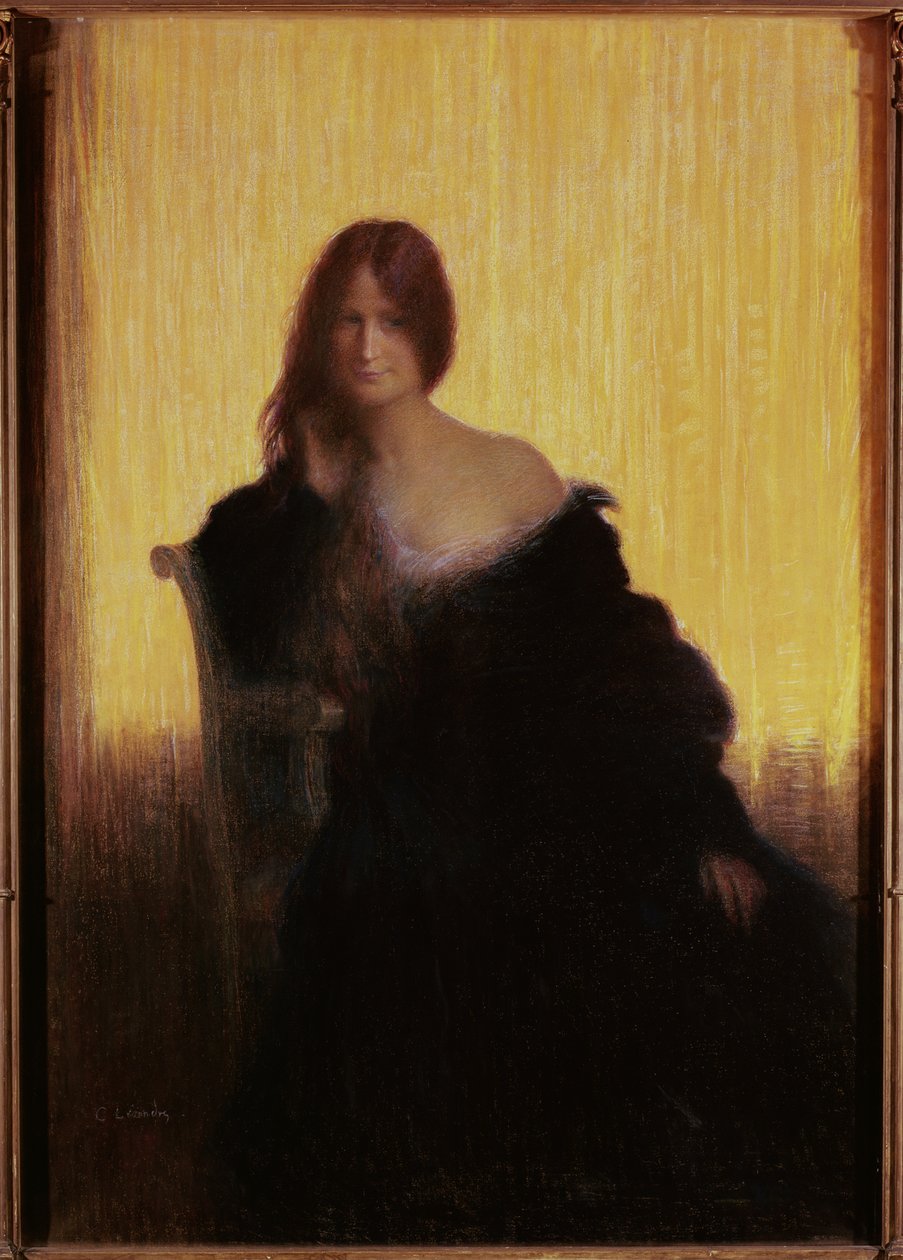 Női portré (pasztell, papír) alkotó: Charles Leandre