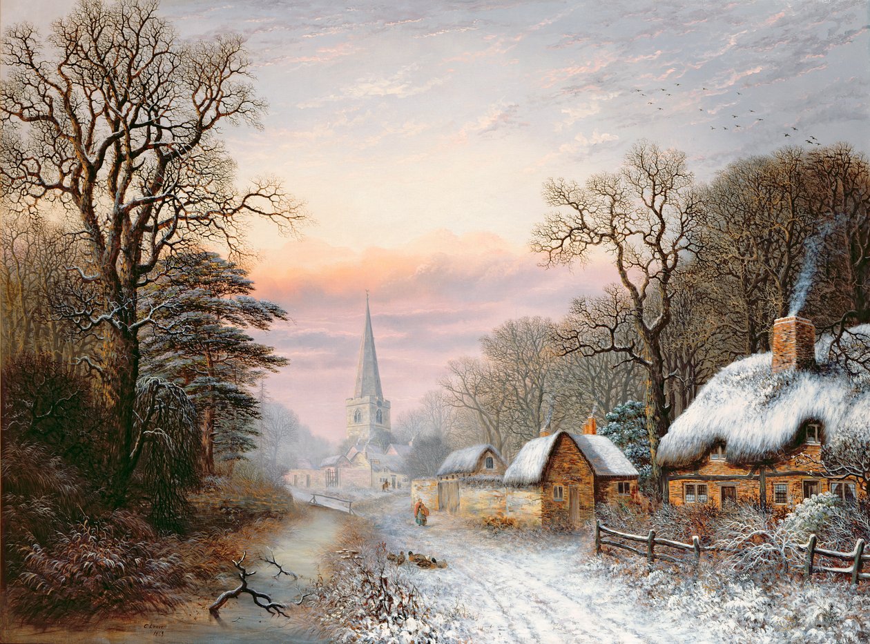 Téli táj, 1869 alkotó: Charles Leaver
