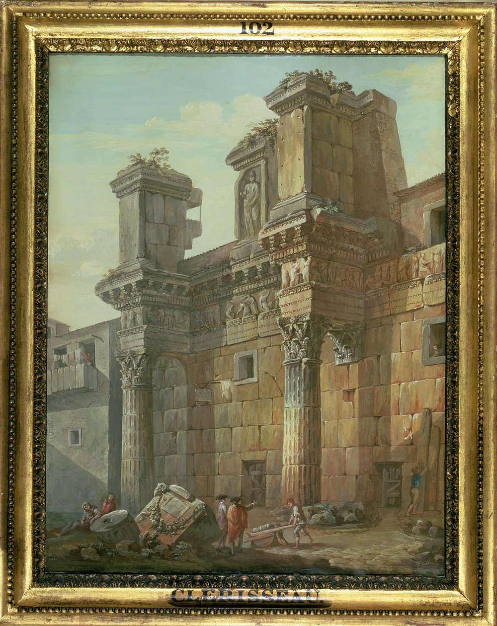 Nerva fóruma alkotó: Charles Louis Clerisseau