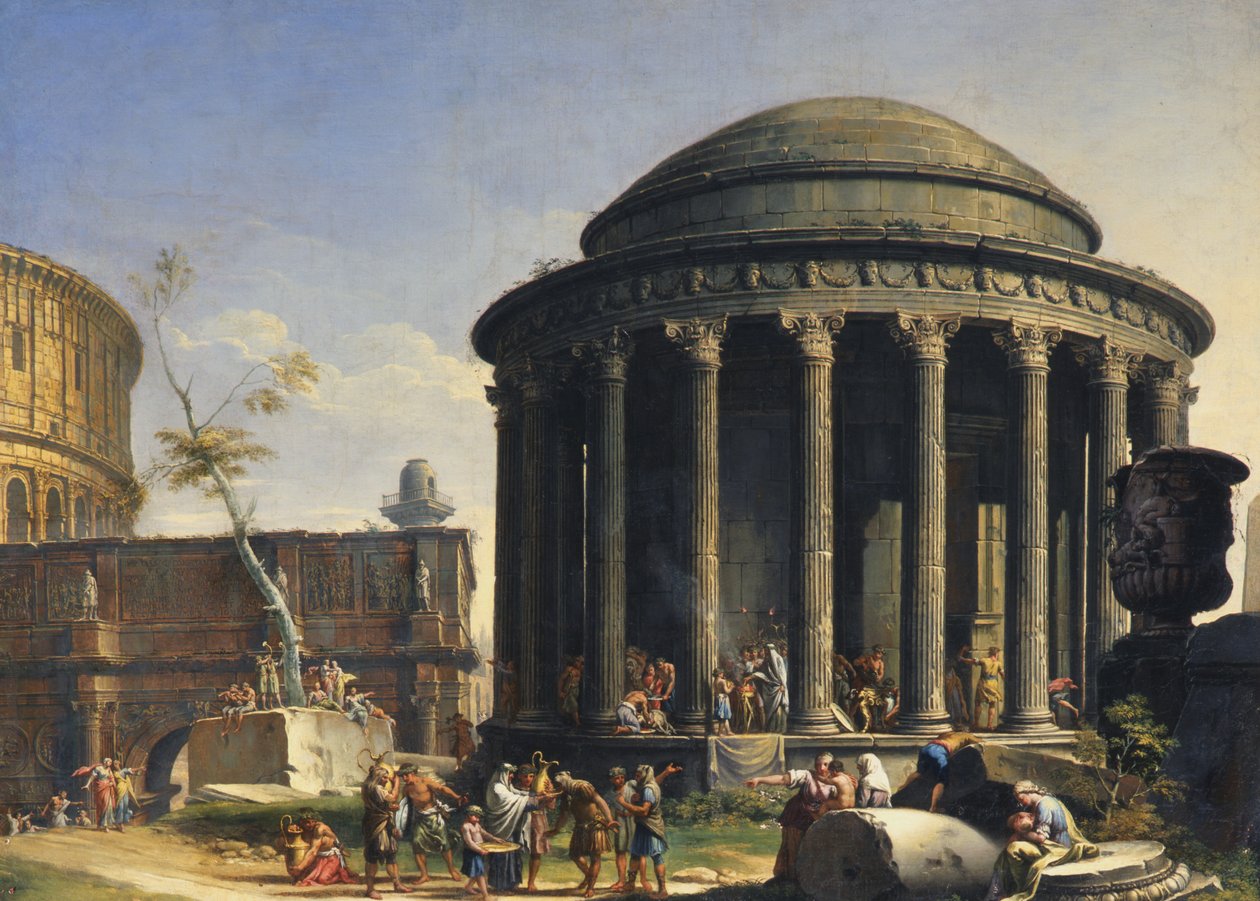 Vesta temploma alkotó: Charles Louis Clerisseau