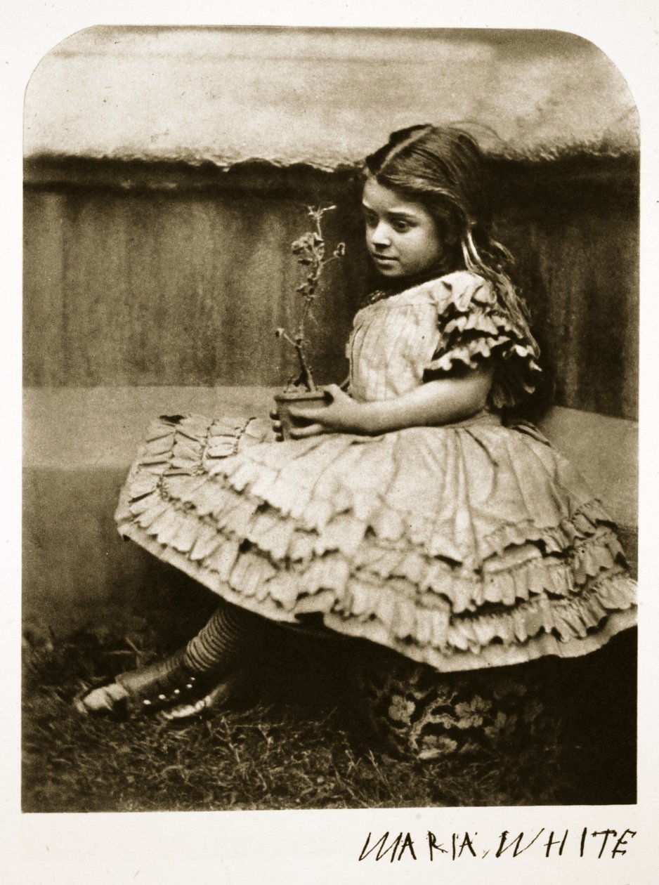 Maria White, 1864. július 11. (szépia fotó) alkotó: Charles Lutwidge Dodgson