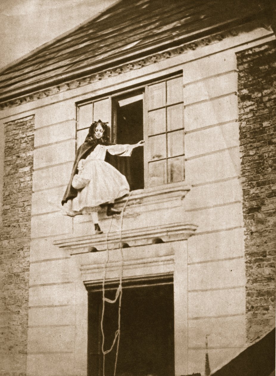 A szöktetés, Alice Jane Donkin, 1862. október 9. (szepiaszínű fotó) alkotó: Charles Lutwidge Dodgson