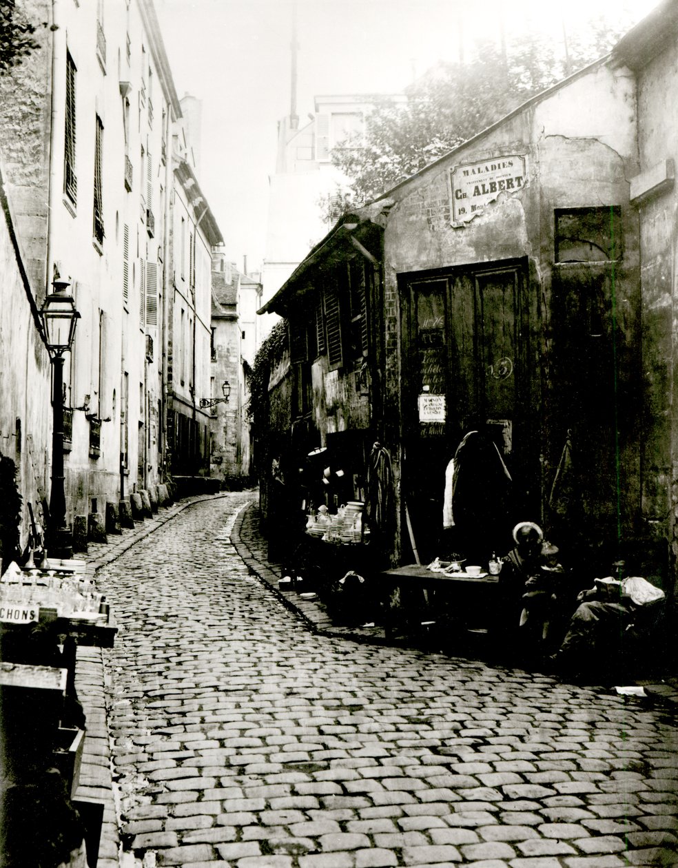 Rue du Jardinet és a Rohan zsákutca, Párizs, 1858-78 alkotó: Charles Marville