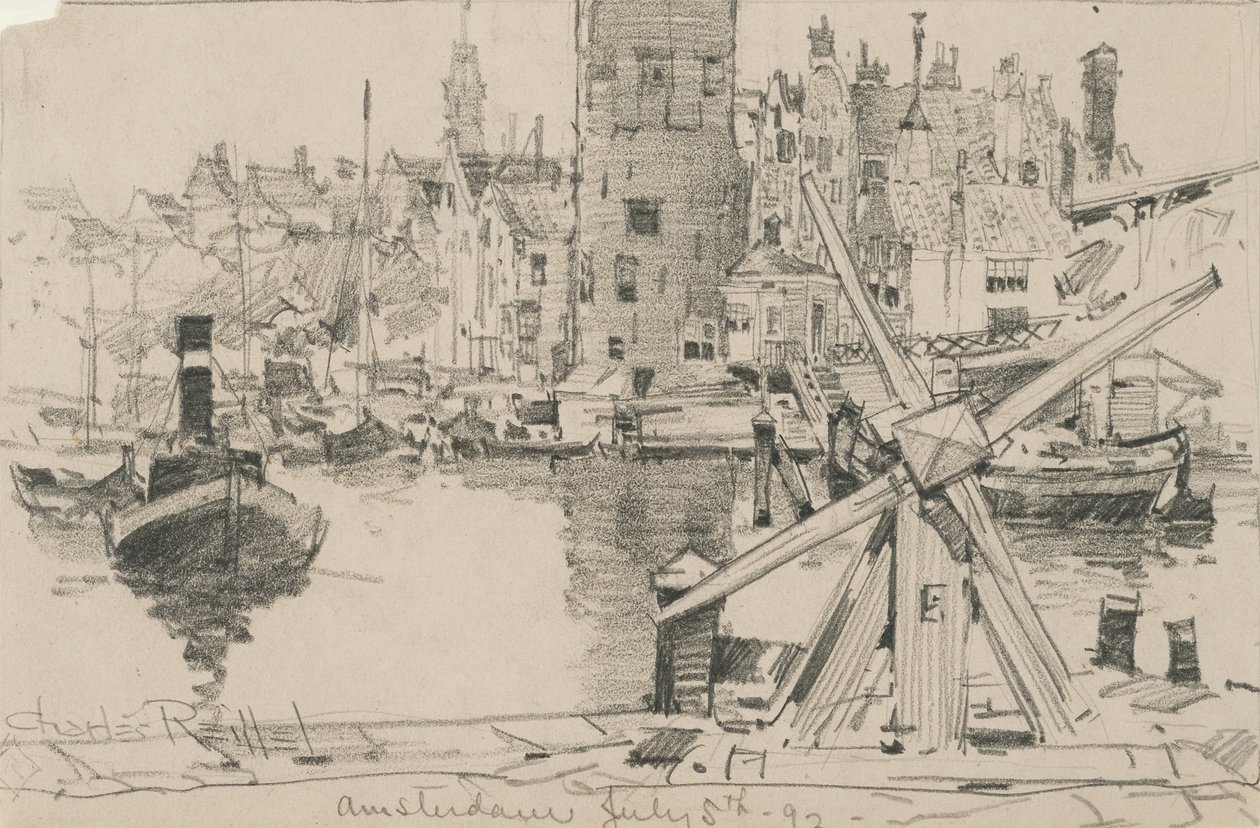 Amszterdam, 1892. július 5. (grafit, papír) alkotó: Charles P. Reiffel