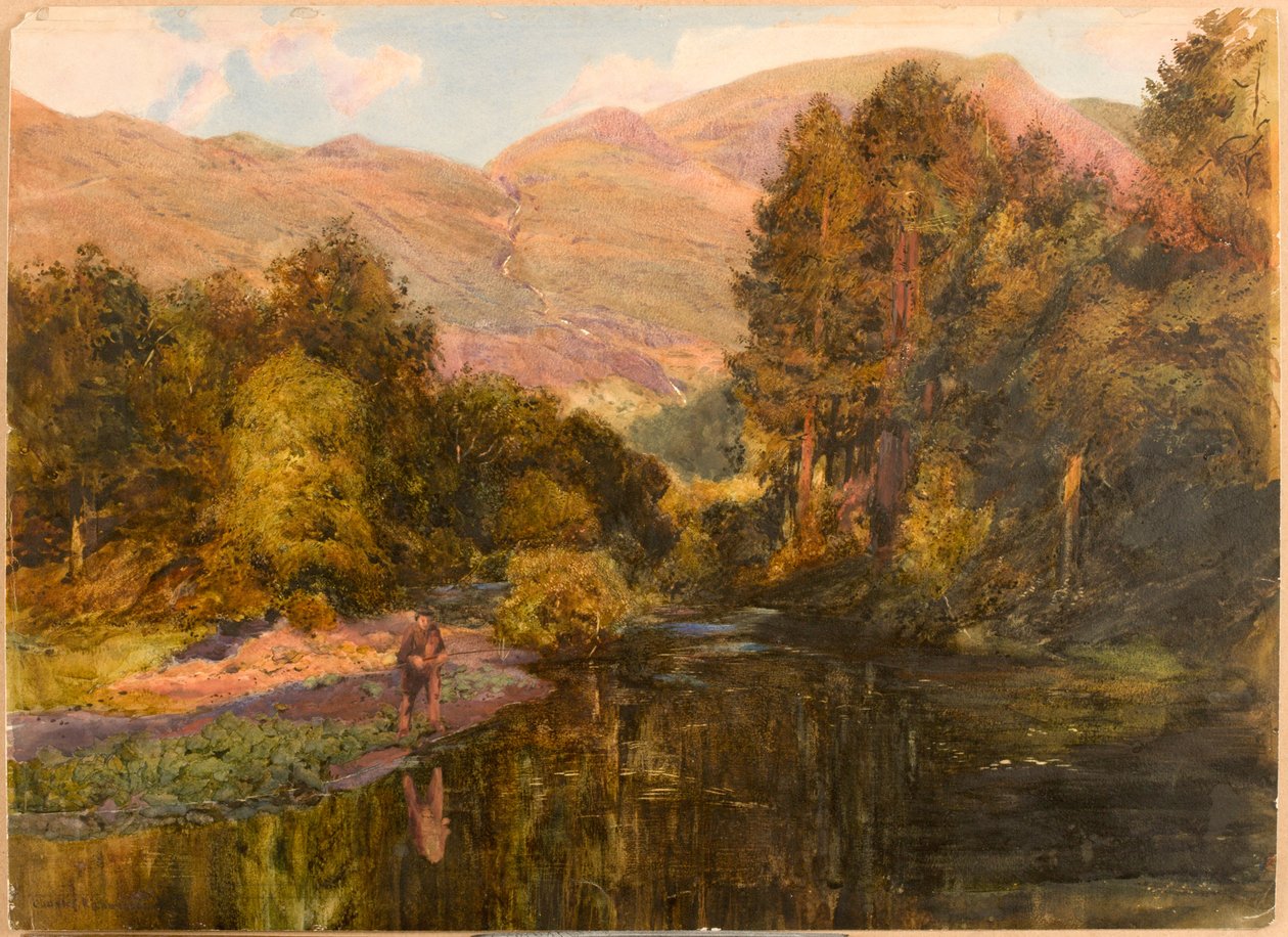Evening Glow - Cumberland (testszín, ceruza és WC papíron) alkotó: Charles Richardson