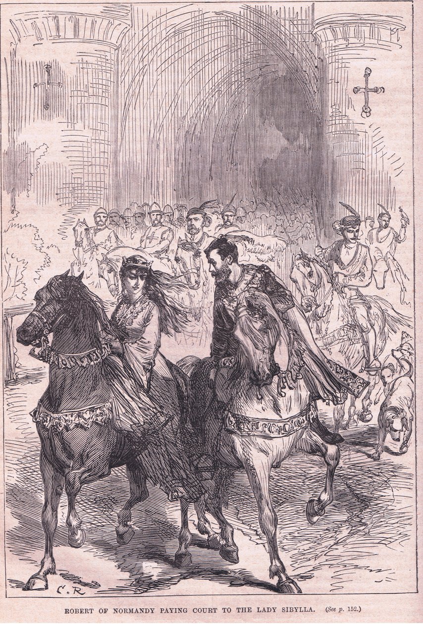 Normandiai Robert bíróságot fizet Lady Sibyllának alkotó: Charles Ricketts