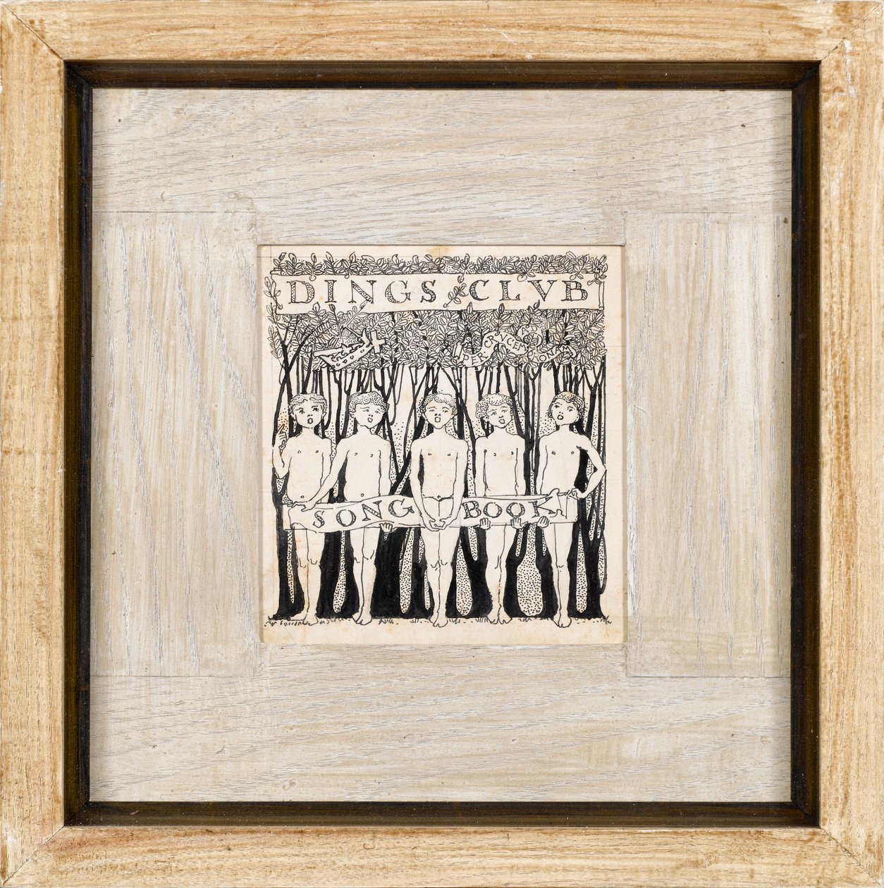 Design for Dings Club Songbook, 1890-es évek alkotó: Charles Robert Ashbee