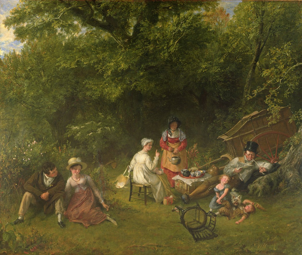 A londoniak cigányozása, 1820 alkotó: Charles Robert Leslie
