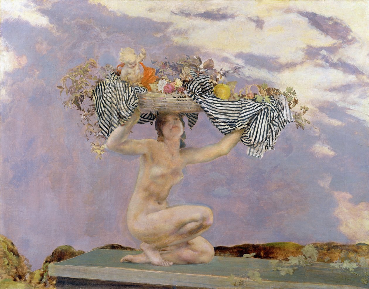 Írisz, 1915 körül (tempera és olaj, vászon) alkotó: Charles Sims