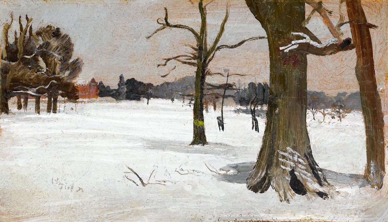 Havas jelenet, 1918 körül alkotó: Charles Sims