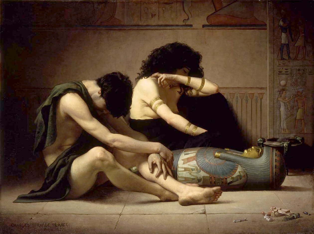 Siralmak Egyiptom elsőszülöttjének halála miatt alkotó: Charles Sprague Pearce