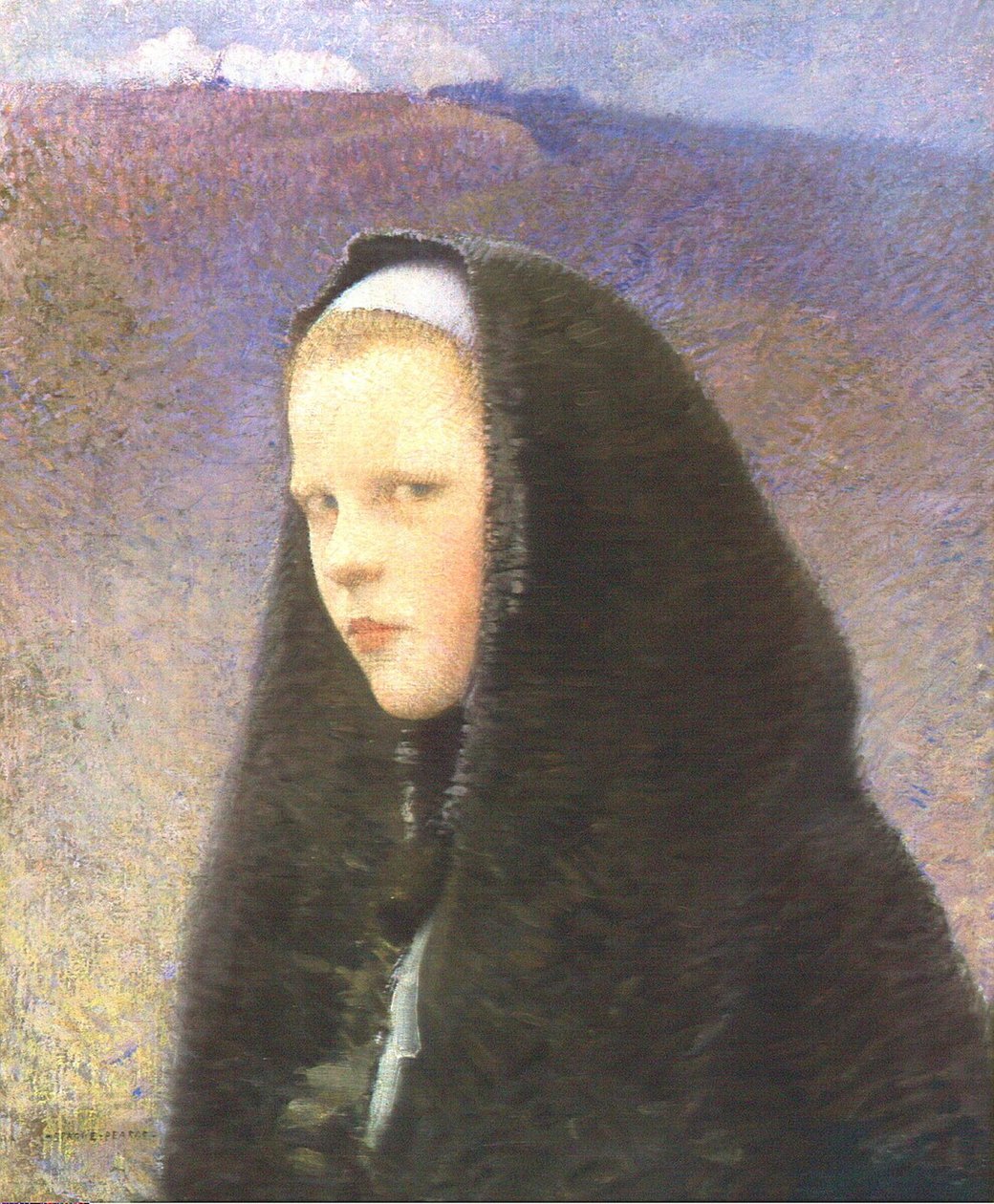 Fiatal Brittany Girln alkotó: Charles Sprague Pearce