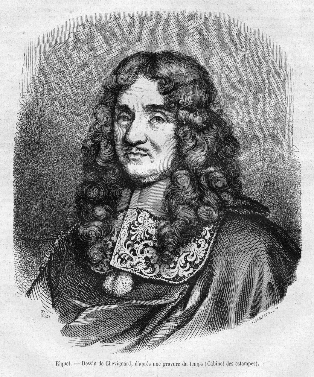 vésett portré alkotó: Charles Tamisier Lechevallier Chevignard